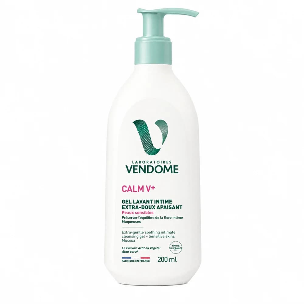Vendôme Calm V+ Gel Intime Apaisant Extra-Doux Aloe Vera 200mL