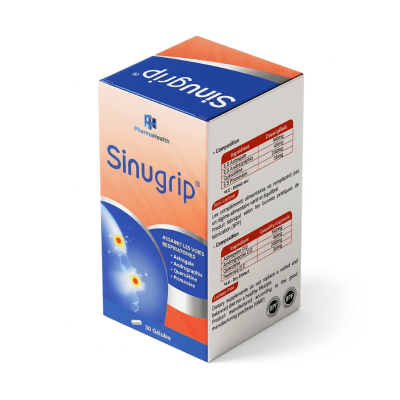 Pharmahealth Sinugrip B/30 Gélules