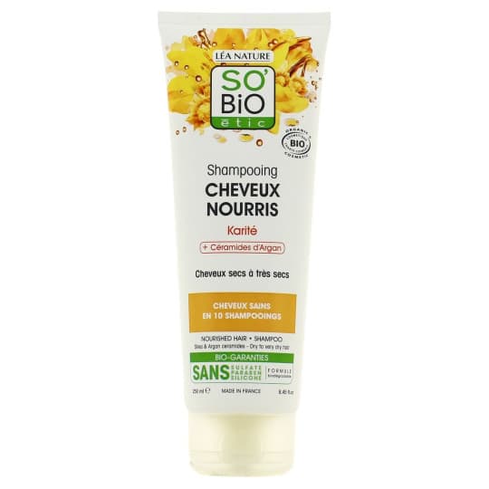 SO BIO SHAMPOOING CHEVEUX NOURRIS KARITÉ 250 ML