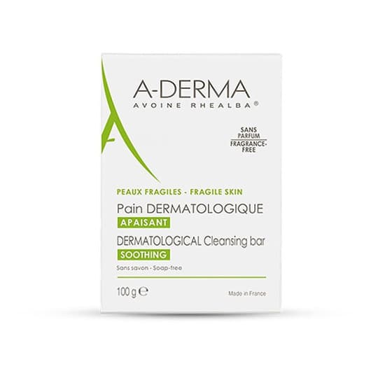 A-Derma Pain Dermatologique Apaisant à l’Avoine Rhealba 100g