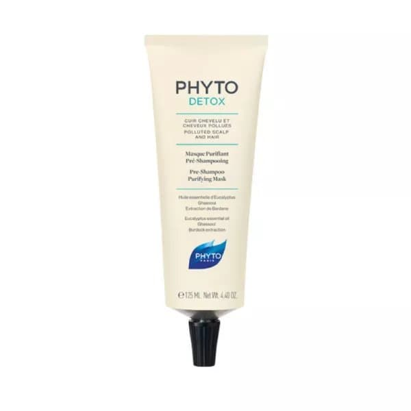 PHYTODETOX Masque Purifiant Pré Shampooing 125ML – Cuir Chevelu et Cheveux Pollués