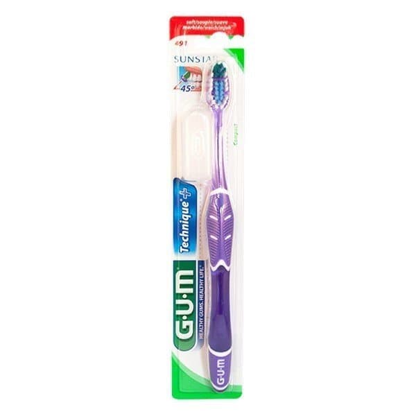 GUM Brosse a Dents Technique Compact Souple