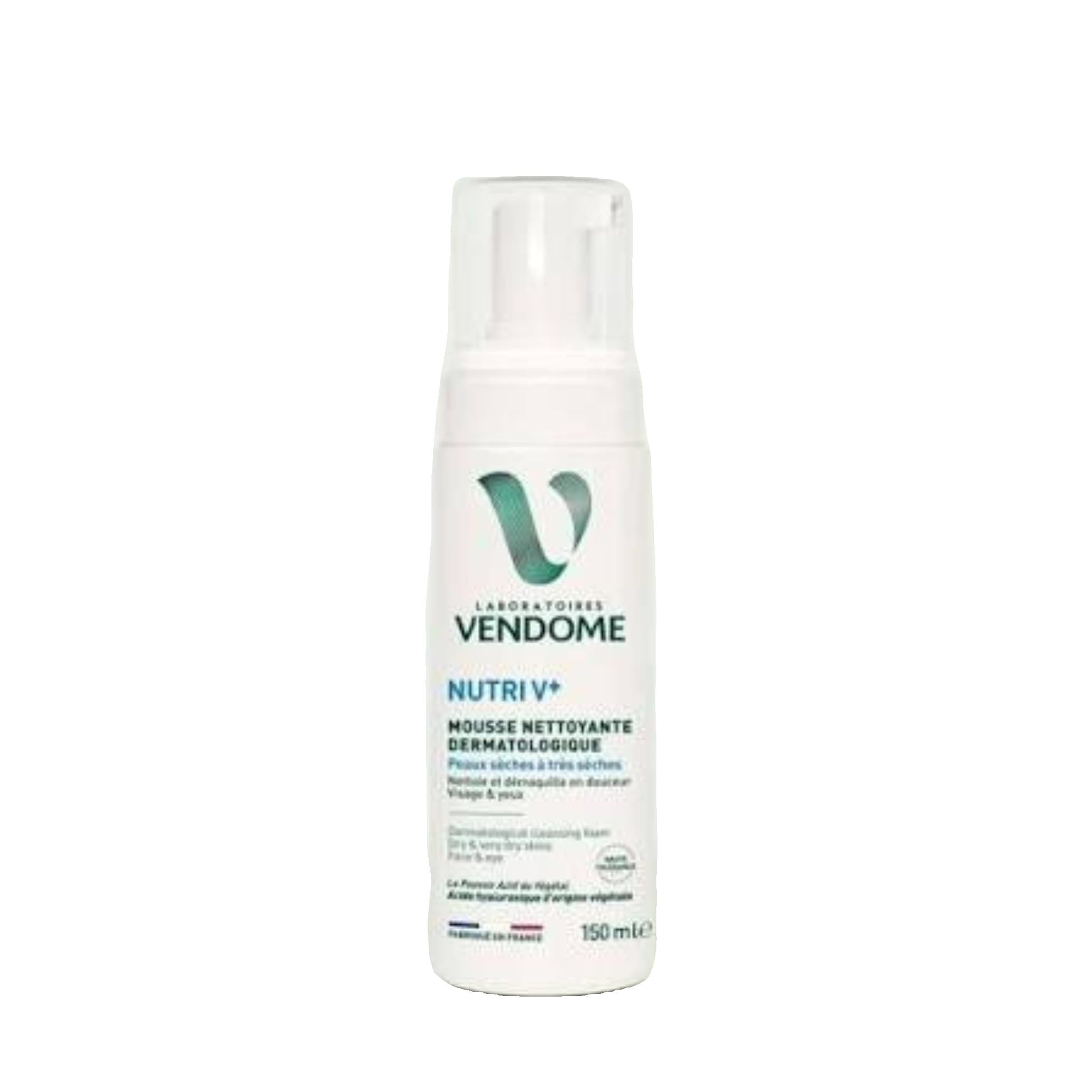 NUTRI V+ Mousse Nettoyante Dermatologique Peaux Sèches à Très Sèches
