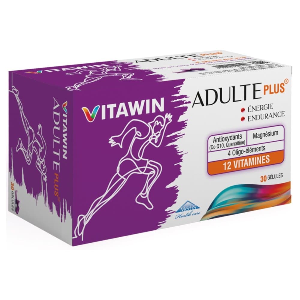 Vitawin Adulte Plus Énergie et Endurance 30 gélules