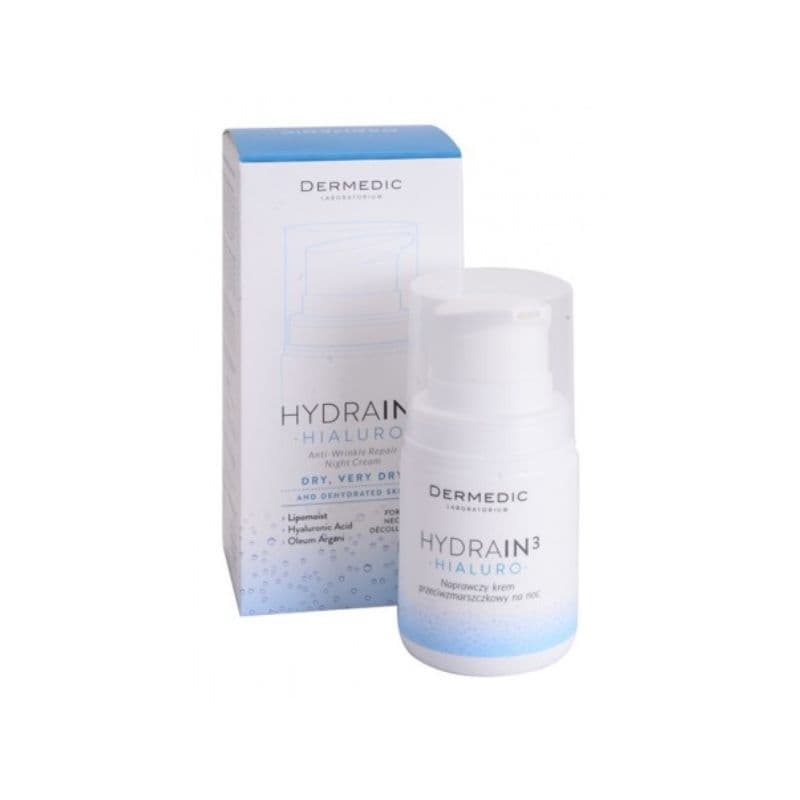 Dermedic Hydrain 3 Crème De Nuit Hydratante Anti-Rides 55G