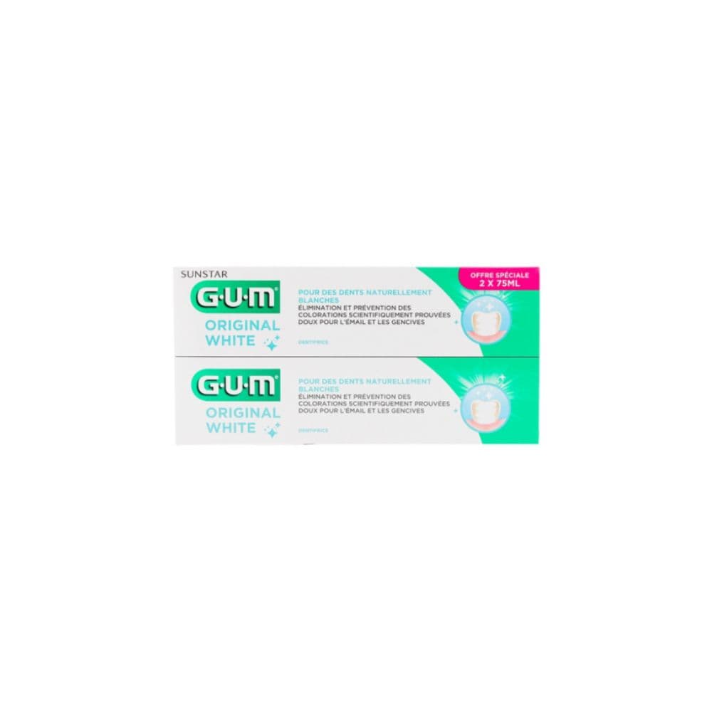 Gum Dentifrice Original White Duo
