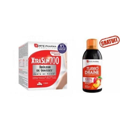 Pack Forté Pharma Xtraslim 700 + Trubodraine (Gratuit)