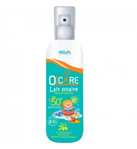 Olcare Lait Solaire Pour Bébé Et Enfant Spf50+ 220ml