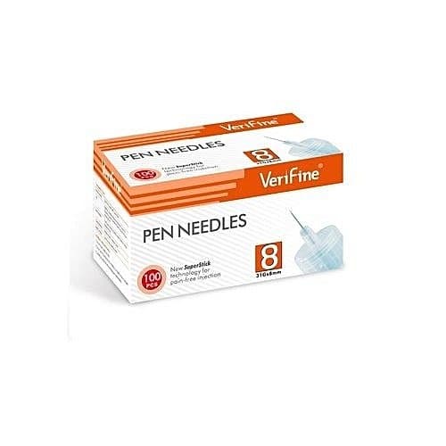 Verifine Aiguilles Stylos À Insuline Pen Needles 8 Mm B/100