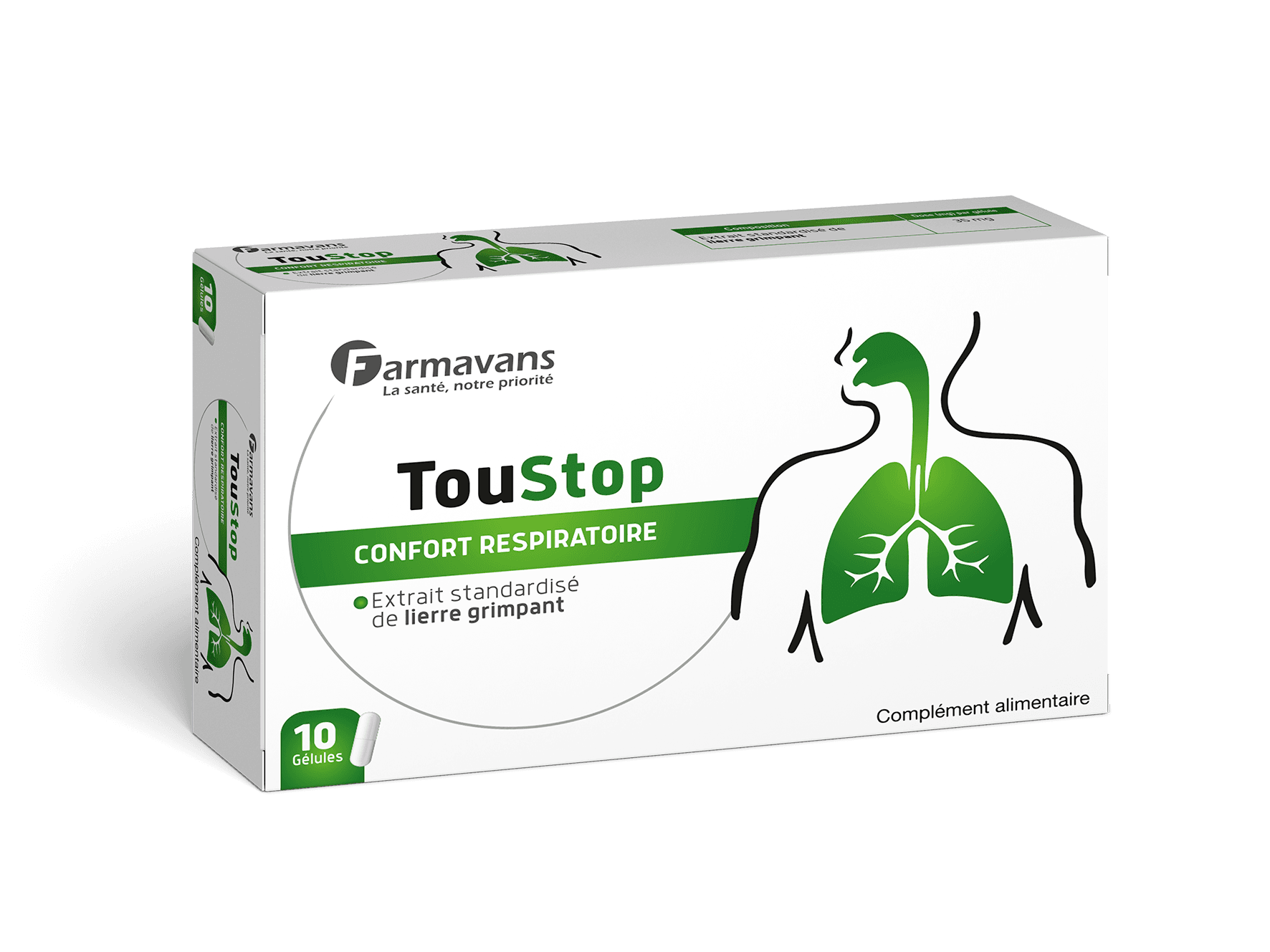 Farmavans Toustop – 10 Gélules