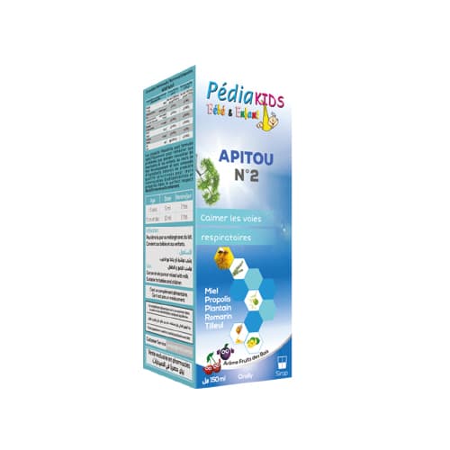 Pediakids Apitou N°2 Toux Sèche 150 ml