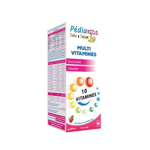 Pédiakids Multi Vitamines Framboise 150ml