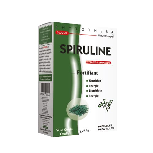 Phytothera Spiruline, 60 Gélules