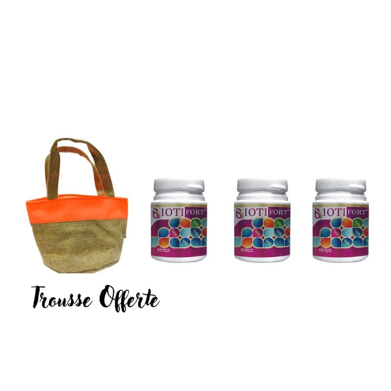 Pack Anti Chute (Medis Biotifort 60 Gelules *3)+ Une Trousse Offerte