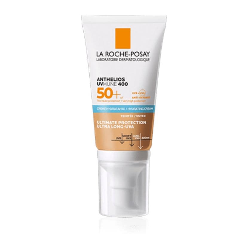 Anthelios Uvmune 400 Crème Solaire Peau Sensible Teintée Spf50+