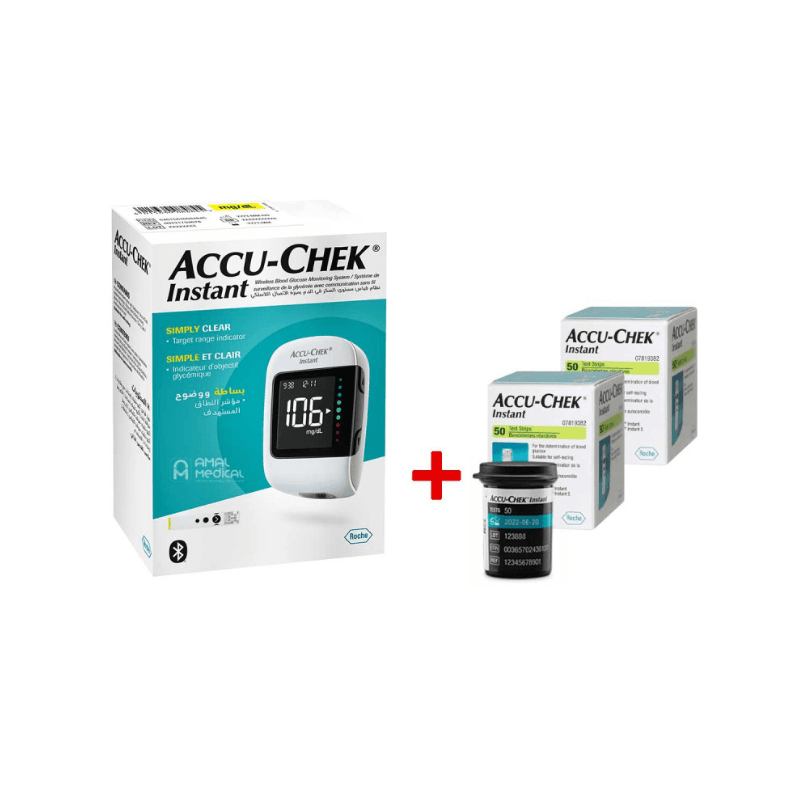 Accuchek Coffret Instant Appareil + 100 Bandelettes