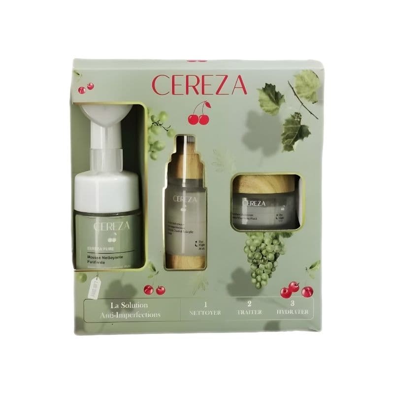 Cereza Coffret Pure (Serum+Fluide+Mousse Gr)