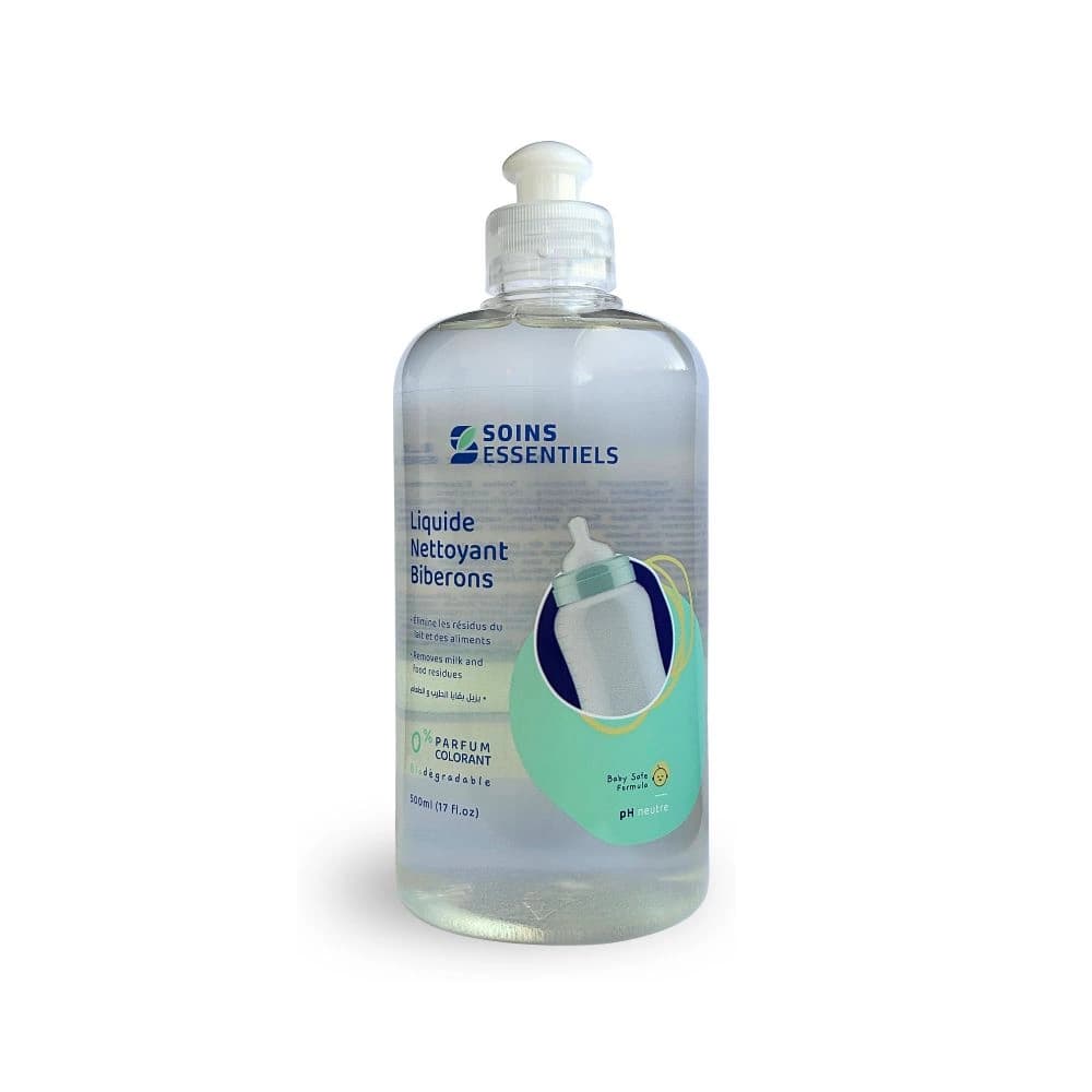 Liquide Nettoyant Biberons – Soins Essentiels 500 ml
