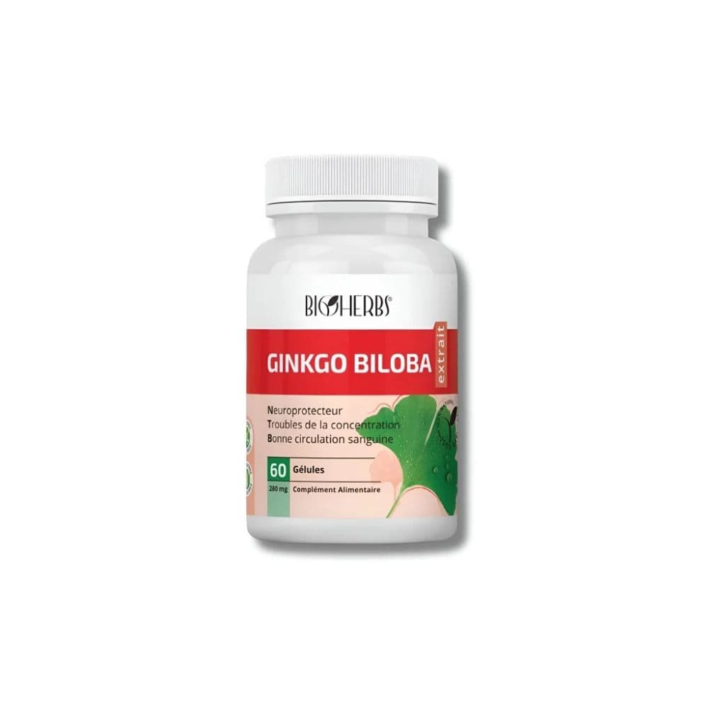 Bioherbs – Ginkgo Biloba Extrait 60 Gélules