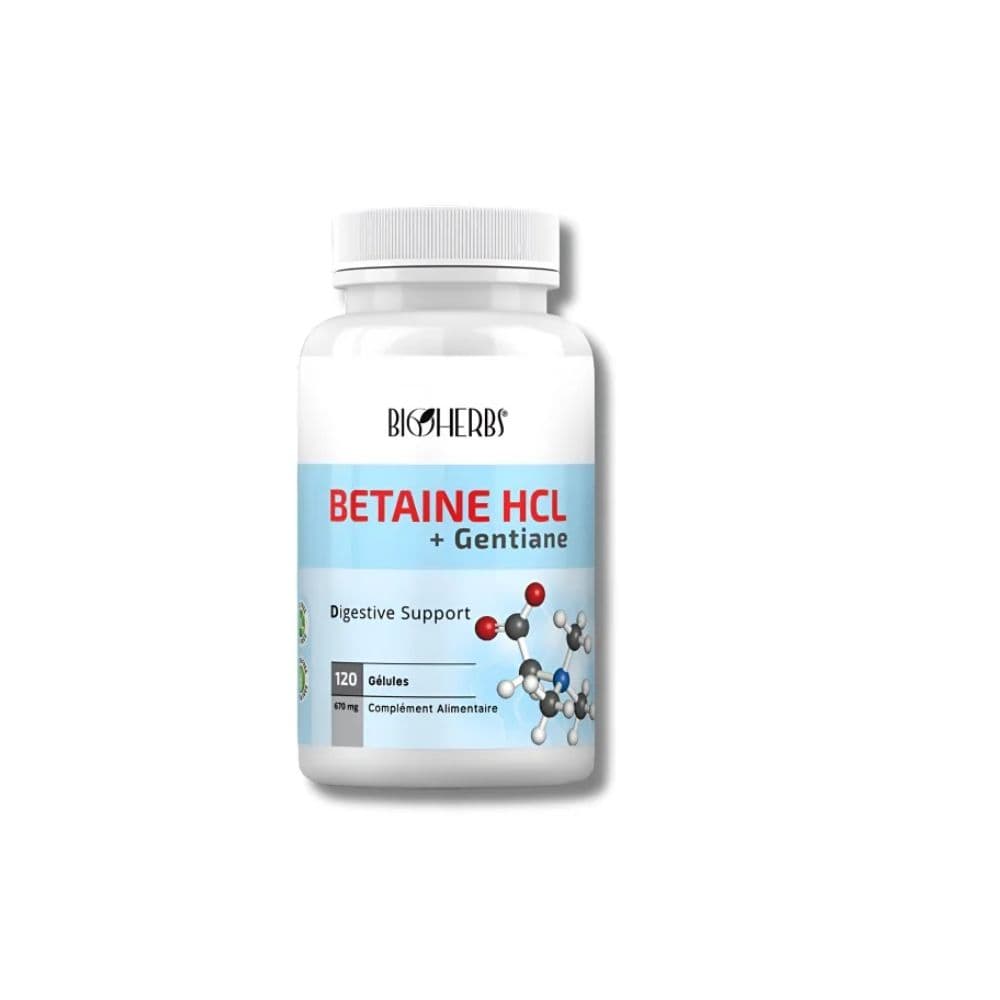 Bioherbs – Betaine Hcl + Gentiane 120 Gelules