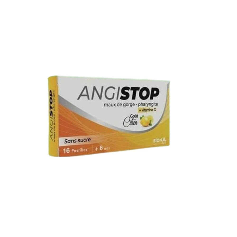 ANGISTOP MAUX DE GORGE CITRON PASTILLES B/16