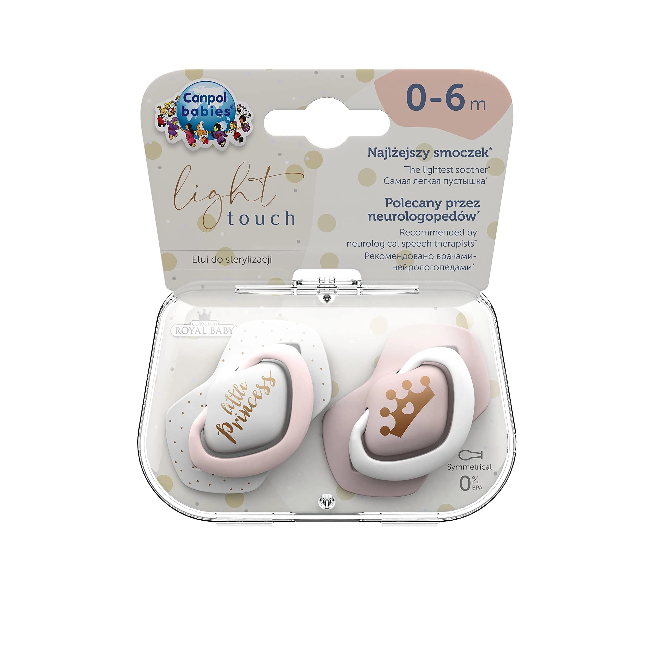 CANPOL BABIES SUCETTE BP ROSE 2P+ BOITE0-6M