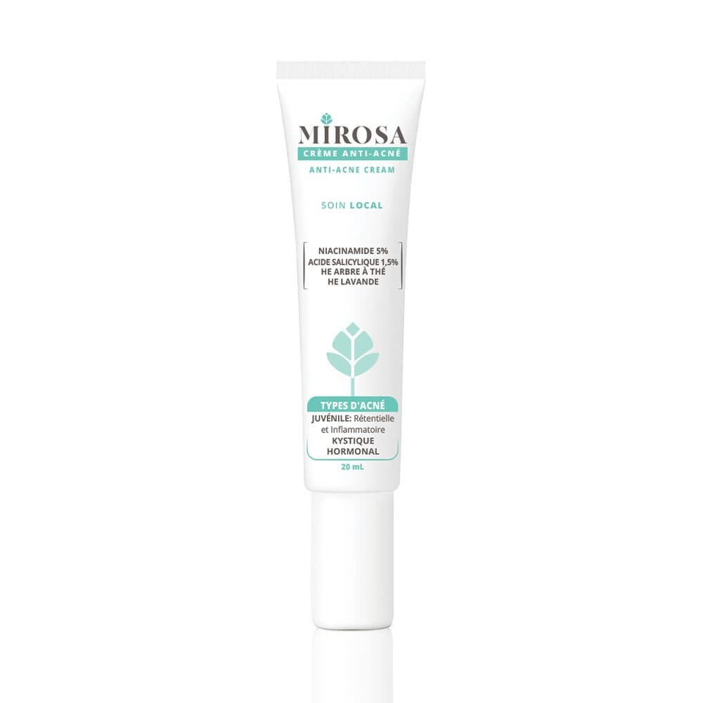 MIROSA CREME ANTI-ACNE PEAUX MIXTES/GRASSES A TENDANCE ACNEIQUE SOIN LOCAL 20ML