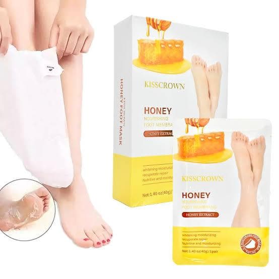 KISSCROWN HONEY FOOT MASK 1PAIR