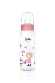 WEE BABY BIBERON EN VERRE 250ML 0-6 MOIS ROSE