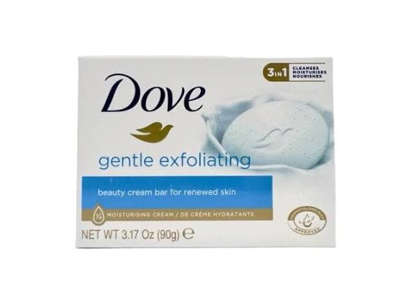 DOVE GENTLE EXFOLIATING BEAUTY CREAM BAR FOR RENEWED SKIN 90G