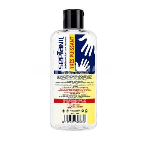 SEPTANIL GEL DESINFECTANT TRES PUISSANT 125ML