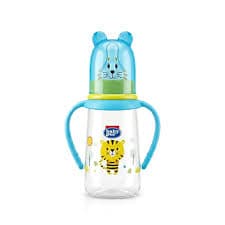 BABY PUR MINI-BIBERON CALINOU STANDARD AVEC COUVERCLE & ANSES PLASTIQUE 150ML