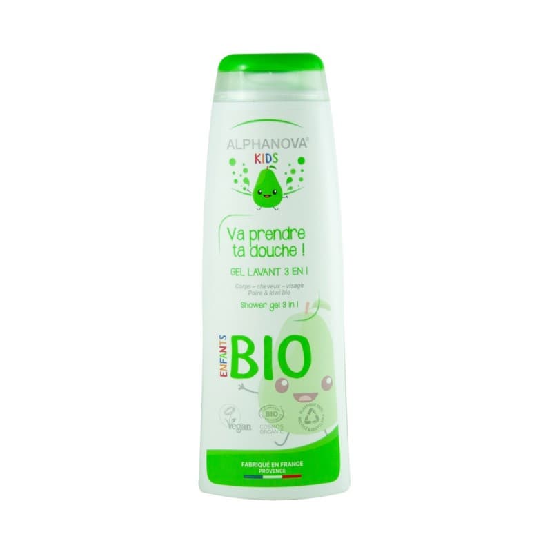 ALPHANOVA BEBE GEL LAVANT BIO 3EN1 POIRE KIWI 250ML