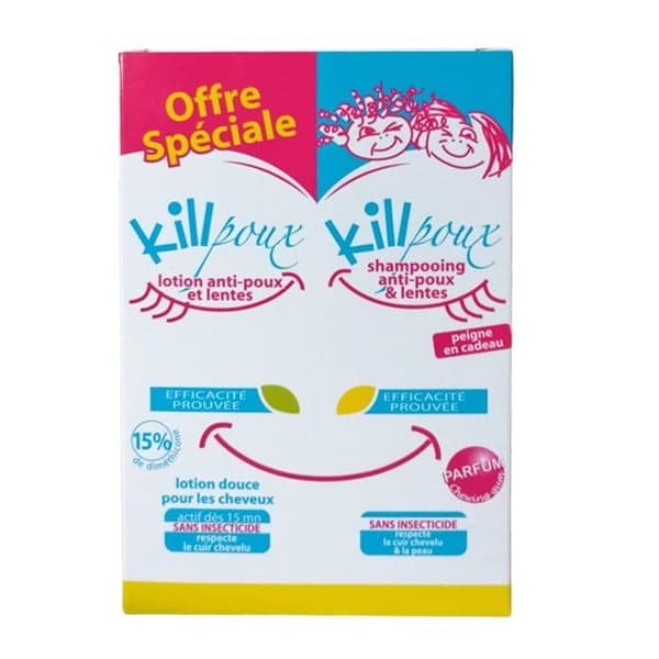 KILLPOUX PACK LOTION 100ML + SHAMPOOING 100ML
