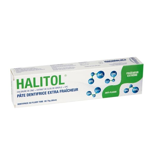 STODERMA HALITOL PATE DENTIFRICE EXTRA FRAICHEUR ANTI PLAQUE 75G