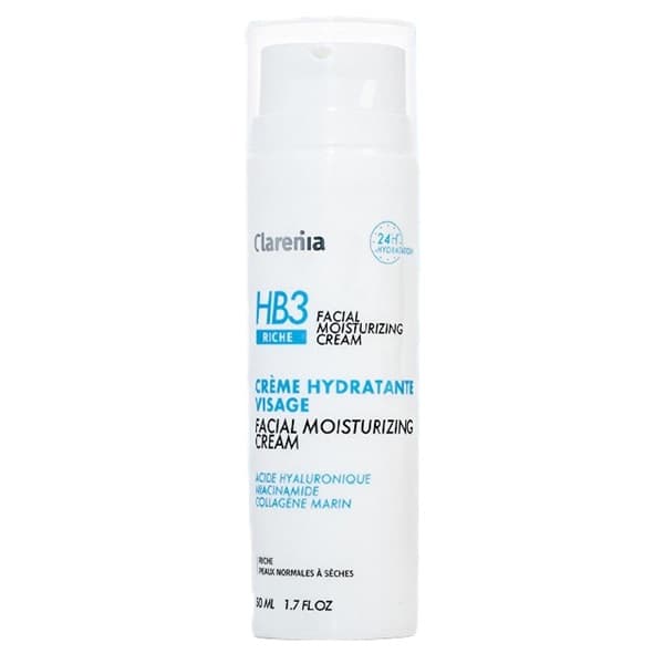 CLARENIA HB3 CREME HYD RICHE VISAGE FL 50ML