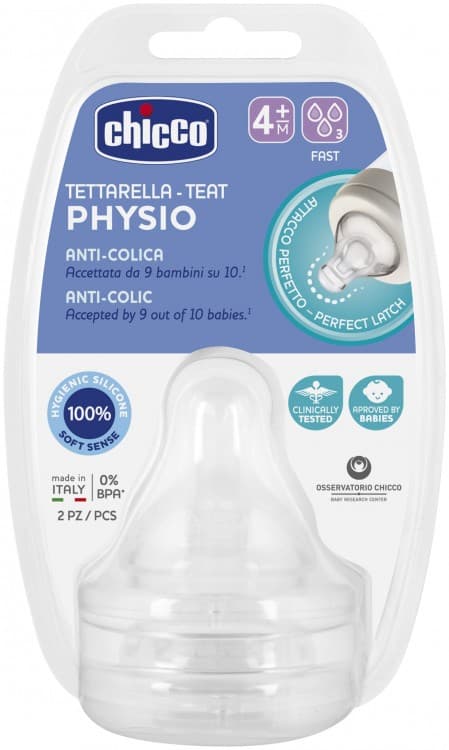 CHICCO TETINE 3TR 2PC 4M+ 4M+