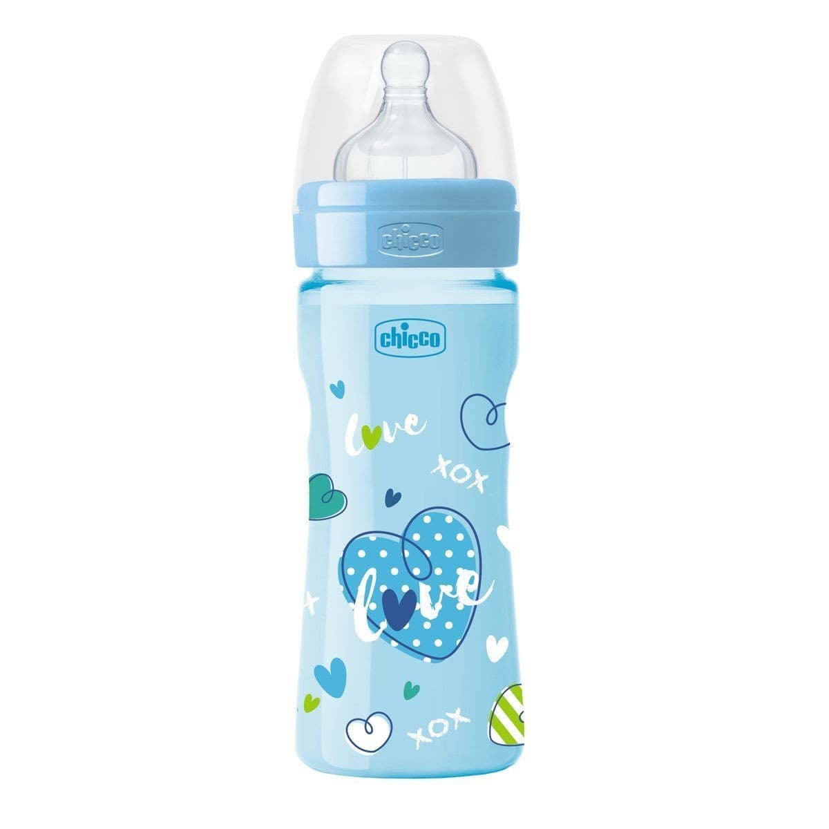 CHICCO BIBERON 2M+ 250ML BLEU