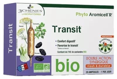 3 CHENES PHYTO AROMICELL'R TRANSIT BIO 20AMPOULE