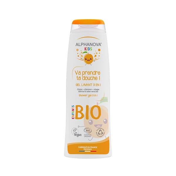 ALPHANOVA BEBE GEL LAVANT BIO 3EN1 ABRICOT 250ML