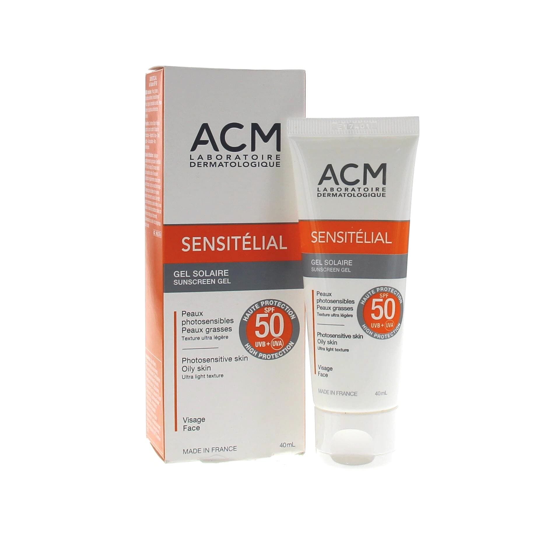 SENSITÉLIAL GEL SOLAIRE SPF 50