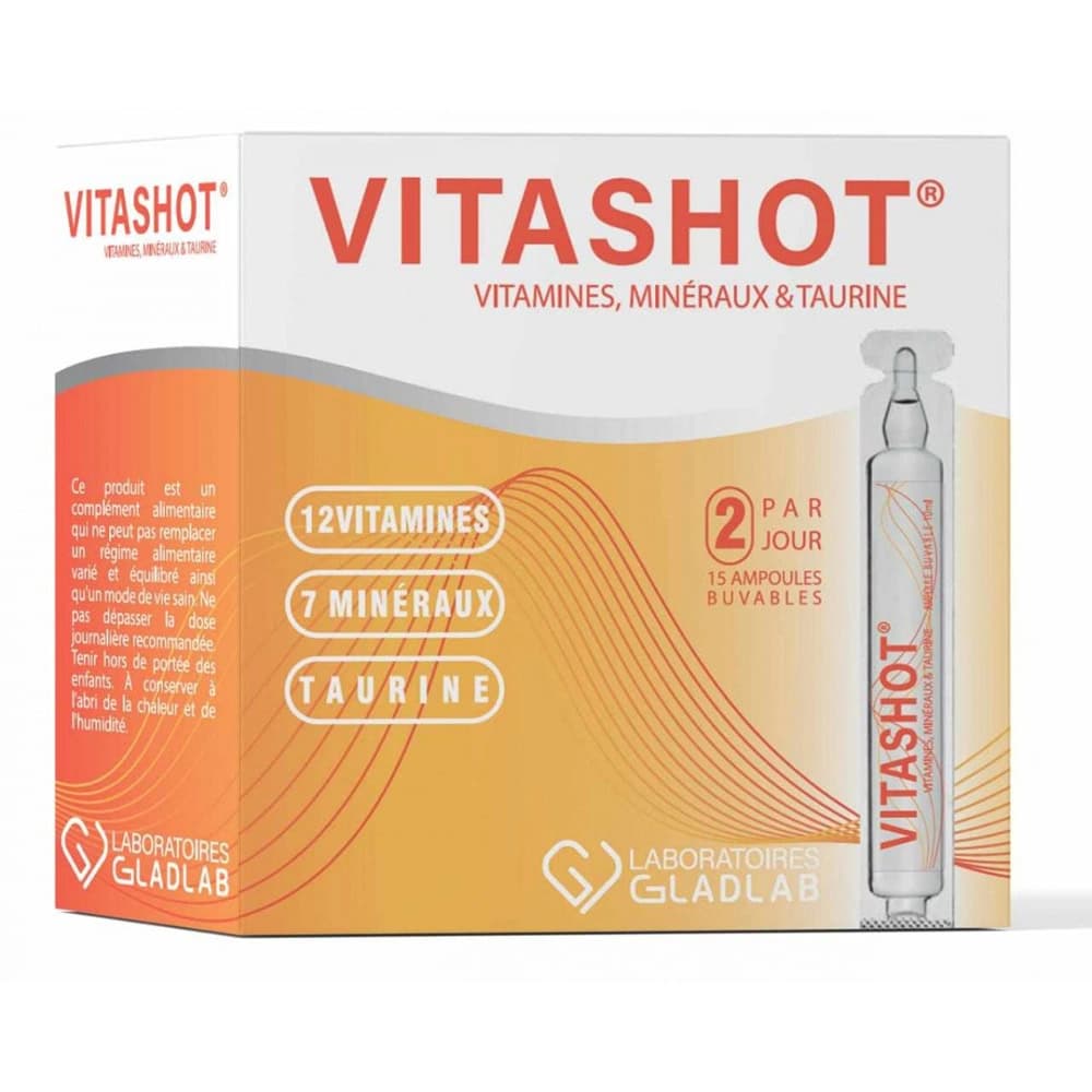 VITASHOT VIT MINEREAUX TAURINE BT 15