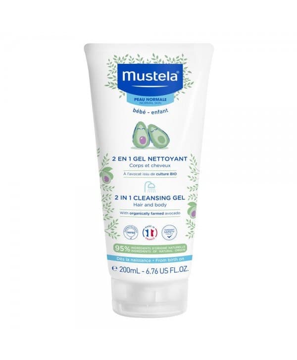 MUSTELA GEL NETTOYANT 2EN1 CHEVEUX ET CORPS 200ML