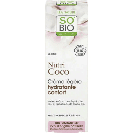 SO BIO CREME LEGERE HYDRATANTE CONFORT PEAUX NORMALES A SECHE 50ML