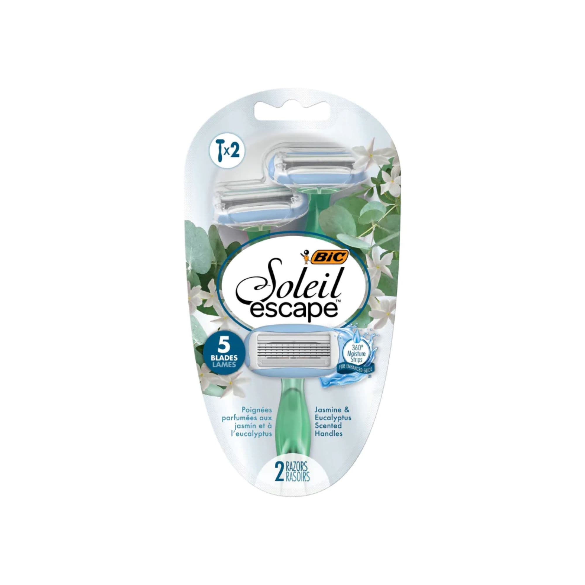 BIC Soleil Rasoirs Jetables 5 Lames Lot de 2