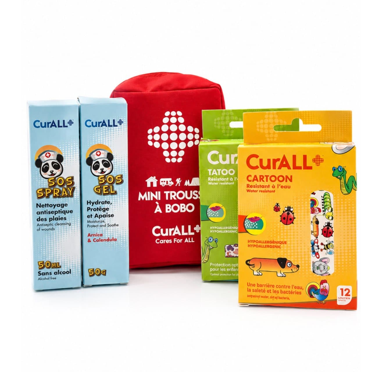 CURALL Mini Trousse à Bobo 22 Pièces