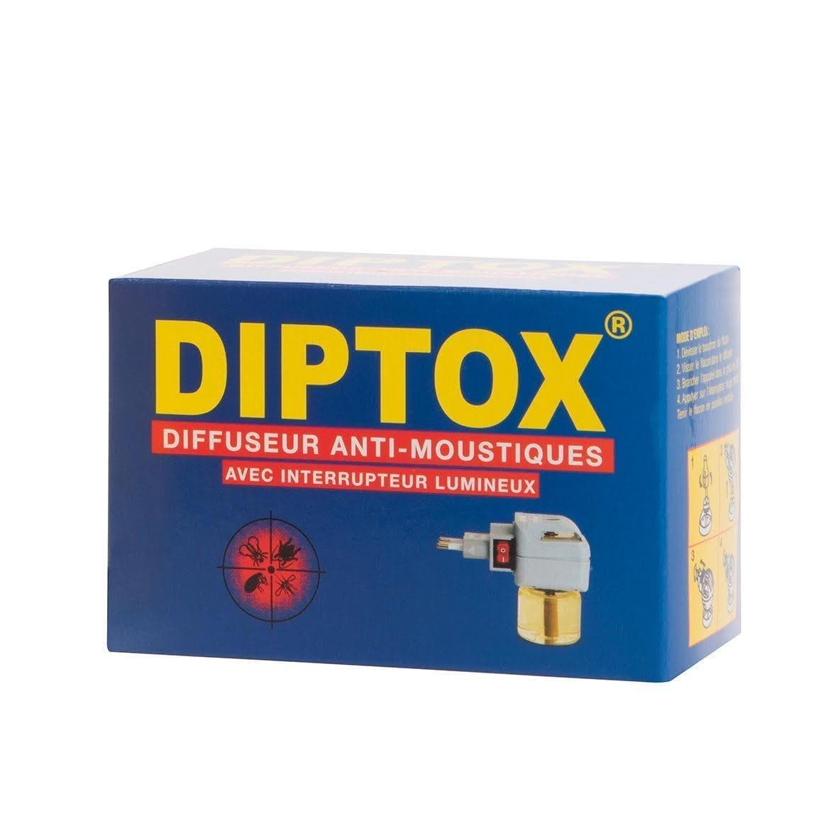 DIPTOX Diffuseur Anti-moustiques avec interrupteur