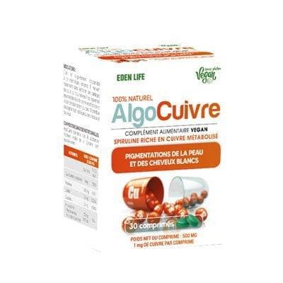EDEN LIFE Algocuivre 30 Comprimés