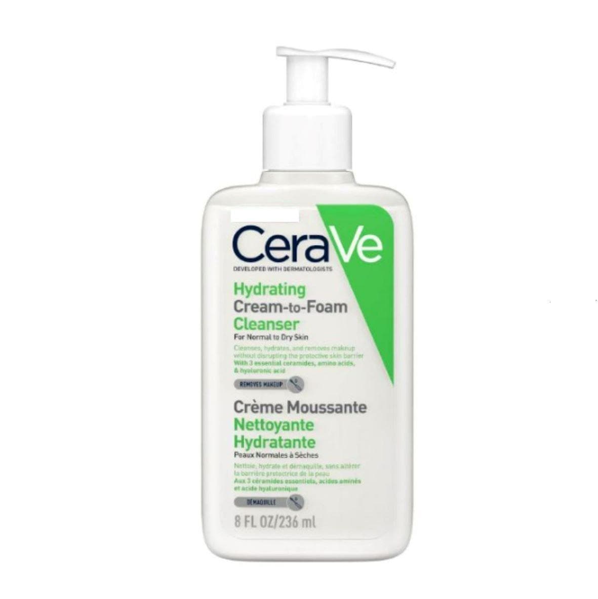 CERAVE Crème Moussante Nettoyante Hydratante