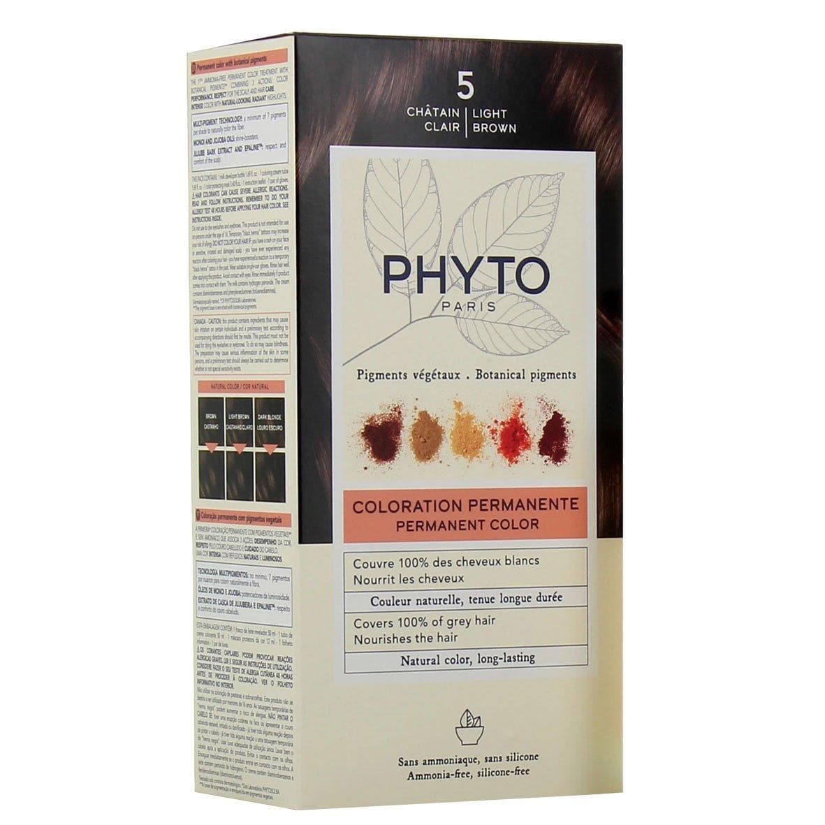 PHYTO coloration châtain clair 5